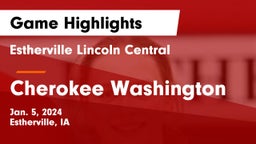 Estherville Lincoln Central  vs Cherokee Washington  Game Highlights - Jan. 5, 2024