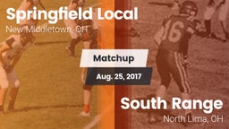 Matchup: Springfield Local Hi vs. South Range  2017