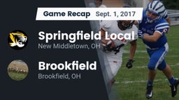 Recap: Springfield Local  vs. Brookfield  2017