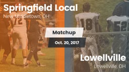 Matchup: Springfield Local Hi vs. Lowellville  2017