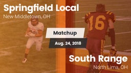 Matchup: Springfield Local Hi vs. South Range 2018