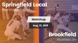 Matchup: Springfield Local Hi vs. Brookfield  2018