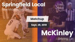 Matchup: Springfield Local Hi vs. McKinley  2018