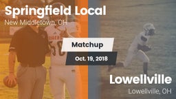 Matchup: Springfield Local Hi vs. Lowellville  2018