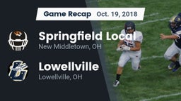 Recap: Springfield Local  vs. Lowellville  2018