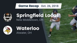 Recap: Springfield Local  vs. Waterloo  2018