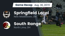 Recap: Springfield Local  vs. South Range 2019