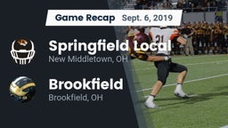 Recap: Springfield Local  vs. Brookfield  2019