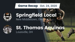 Recap: Springfield Local  vs. St. Thomas Aquinas  2020