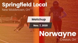 Matchup: Springfield Local Hi vs. Norwayne  2020