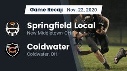 Recap: Springfield Local  vs. Coldwater  2020