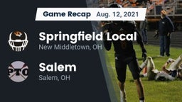 Recap: Springfield Local  vs. Salem  2021