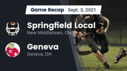 Recap: Springfield Local  vs. Geneva  2021