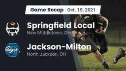 Recap: Springfield Local  vs. Jackson-Milton  2021