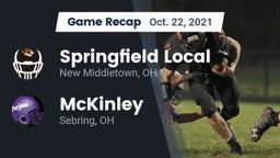 Recap: Springfield Local  vs. McKinley  2021