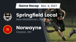 Recap: Springfield Local  vs. Norwayne  2021