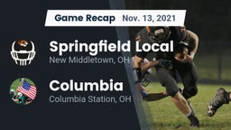 Recap: Springfield Local  vs. Columbia  2021