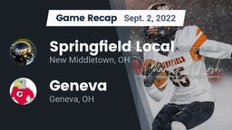 Recap: Springfield Local  vs. Geneva  2022