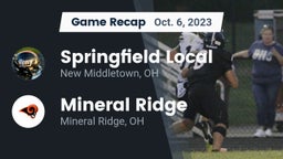 Recap: Springfield Local  vs. Mineral Ridge  2023
