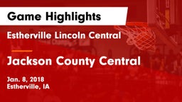 Estherville Lincoln Central  vs Jackson County Central Game Highlights - Jan. 8, 2018