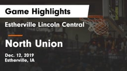 Estherville Lincoln Central  vs North Union   Game Highlights - Dec. 12, 2019