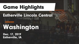 Estherville Lincoln Central  vs Washington  Game Highlights - Dec. 17, 2019