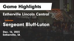 Estherville Lincoln Central  vs Sergeant Bluff-Luton  Game Highlights - Dec. 16, 2023