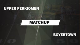 Matchup: Upper Perkiomen vs. Boyertown 2016