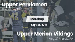 Matchup: Upper Perkiomen vs. Upper Merion Vikings 2018