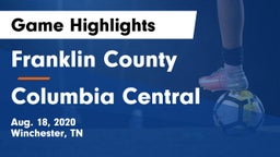 Franklin County  vs Columbia Central  Game Highlights - Aug. 18, 2020