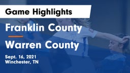Franklin County  vs Warren County  Game Highlights - Sept. 16, 2021