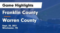 Franklin County  vs Warren County  Game Highlights - Sept. 28, 2021