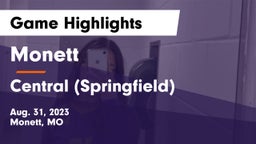 Monett  vs Central  (Springfield) Game Highlights - Aug. 31, 2023