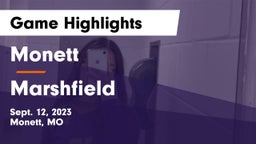 Monett  vs Marshfield  Game Highlights - Sept. 12, 2023