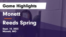 Monett  vs Reeds Spring  Game Highlights - Sept. 14, 2023