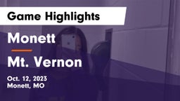 Monett  vs Mt. Vernon  Game Highlights - Oct. 12, 2023