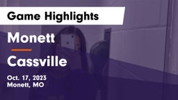 Monett  vs Cassville  Game Highlights - Oct. 17, 2023