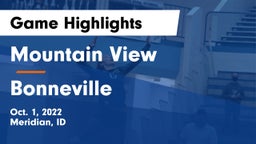 Mountain View  vs Bonneville Game Highlights - Oct. 1, 2022