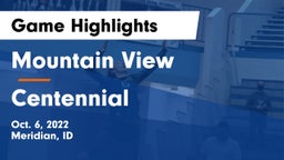Mountain View  vs Centennial  Game Highlights - Oct. 6, 2022