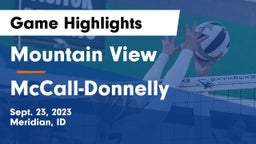 Mountain View  vs McCall-Donnelly  Game Highlights - Sept. 23, 2023