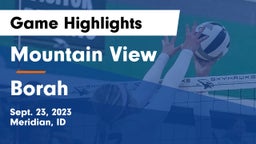 Mountain View  vs Borah  Game Highlights - Sept. 23, 2023
