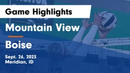 Mountain View  vs Boise  Game Highlights - Sept. 26, 2023