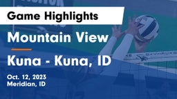Mountain View  vs Kuna  - Kuna, ID Game Highlights - Oct. 12, 2023