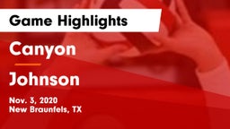 Canyon  vs Johnson  Game Highlights - Nov. 3, 2020