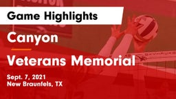 Canyon  vs Veterans Memorial Game Highlights - Sept. 7, 2021