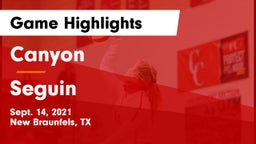Canyon  vs Seguin  Game Highlights - Sept. 14, 2021