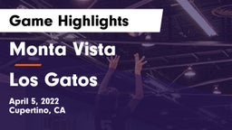 Monta Vista  vs Los Gatos  Game Highlights - April 5, 2022