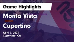 Monta Vista  vs Cupertino  Game Highlights - April 7, 2023