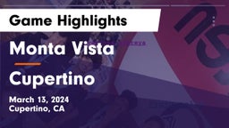 Monta Vista  vs Cupertino  Game Highlights - March 13, 2024