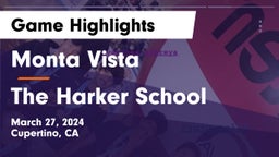 Monta Vista  vs The Harker School Game Highlights - March 27, 2024